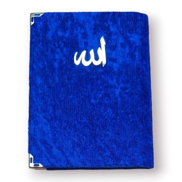 Çanta Boy Kadife Kapaklı Yasin Kitabı Süngerli 128 Sayfa Saks Mavi Renk Çanta Boy Kadife Kapaklı Yasin Kitabı Süngerli 128 Sayfa Saks Mavi Renk