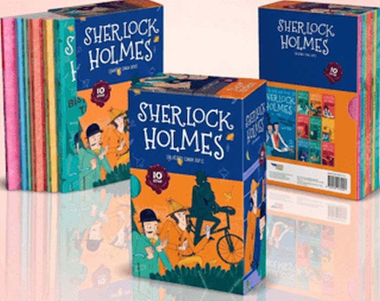 Sherlock Holmes Turuncu Kutulu 10 Kitaplık Set