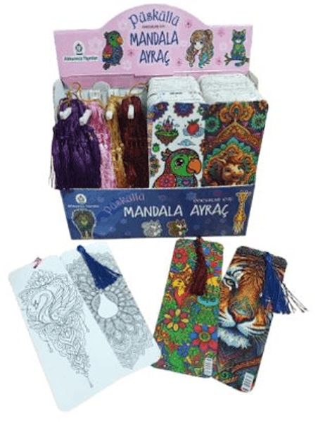 Püsküllü Mandala Ayraç Çocuklar İçin (400'lü Set) Püsküllü Mandala Ayraç Çocuklar İçin (400'lü Set)