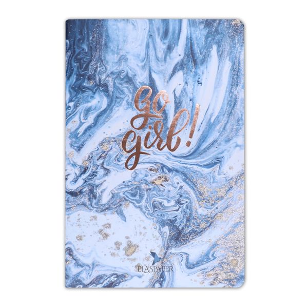 Marble Mavi Go Girl! Defter Marble Mavi Go Girl! Defter