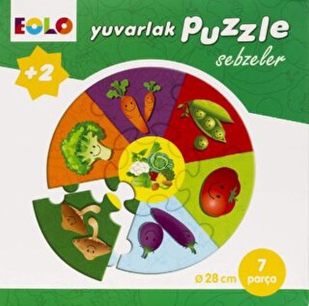 Yuvarlak Puzzle-Sebzeler Yuvarlak Puzzle-Sebzeler