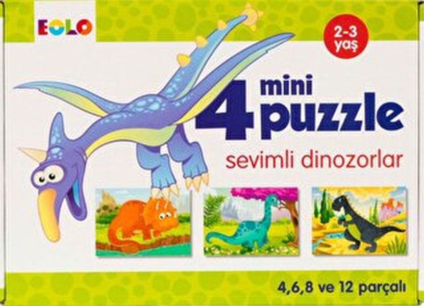 Mini Puzzle-Sevimli Dinozorlar Mini Puzzle-Sevimli Dinozorlar