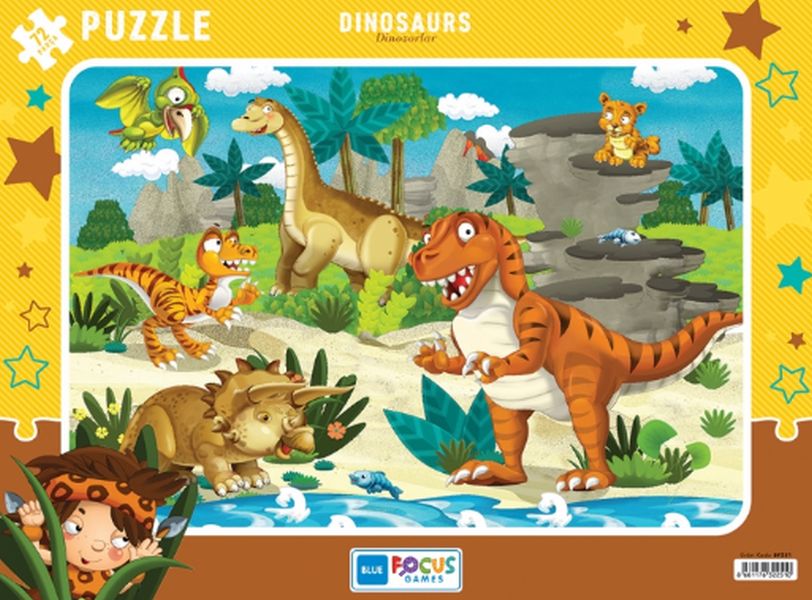 Blue Focus Dinosaurs (Dinozorlar) - Puzzle 72 Parça Blue Focus Dinosaurs (Dinozorlar) - Puzzle 72 Parça