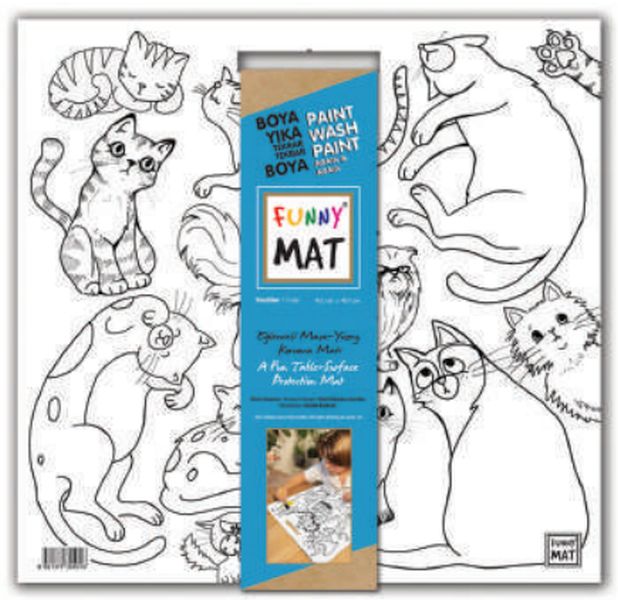 Funny Mat - Kediler 40x40cm Funny Mat - Kediler 40x40cm