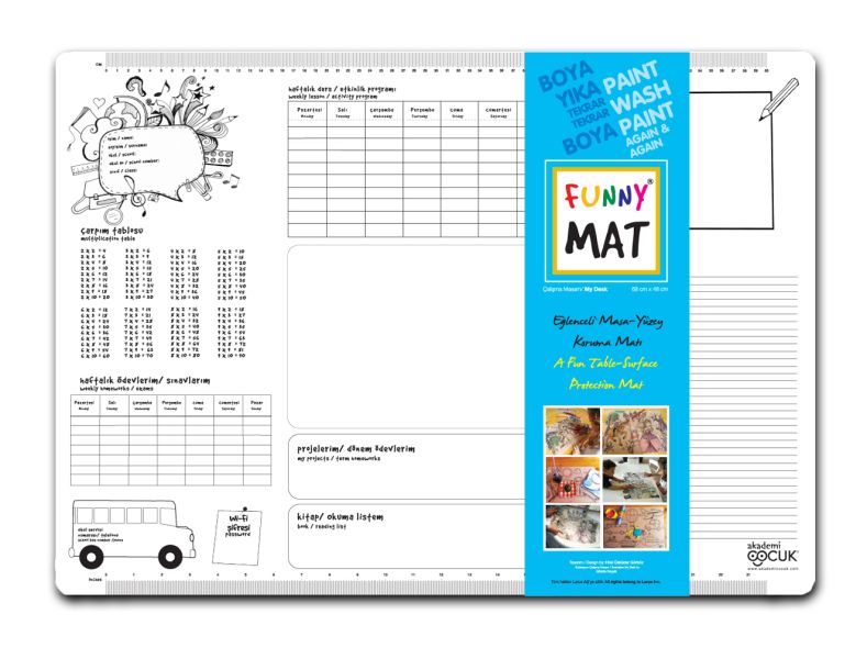 Funny Mat - Çalışma Masam - 68x48cm Funny Mat - Çalışma Masam - 68x48cm