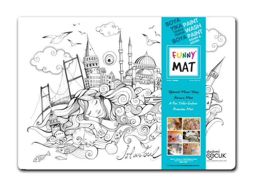 Funny Mat - İstanbul - 33,5x48cm Funny Mat - İstanbul - 33,5x48cm