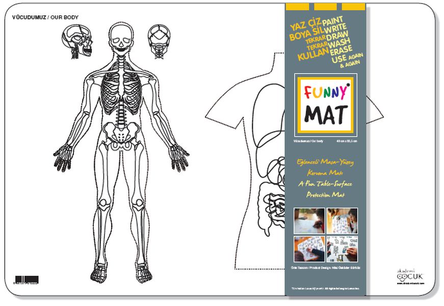 Funny Mat - Vucudumuz 33,5x48cm Funny Mat - Vucudumuz 33,5x48cm
