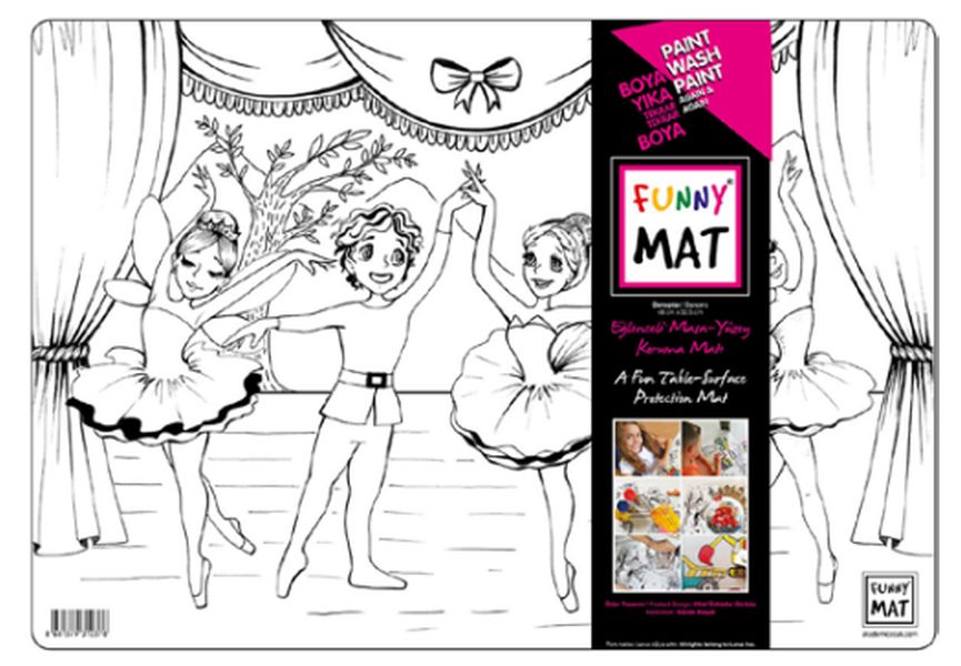 Funny Mat - Dansçılar - 33,5x48cm Funny Mat - Dansçılar - 33,5x48cm