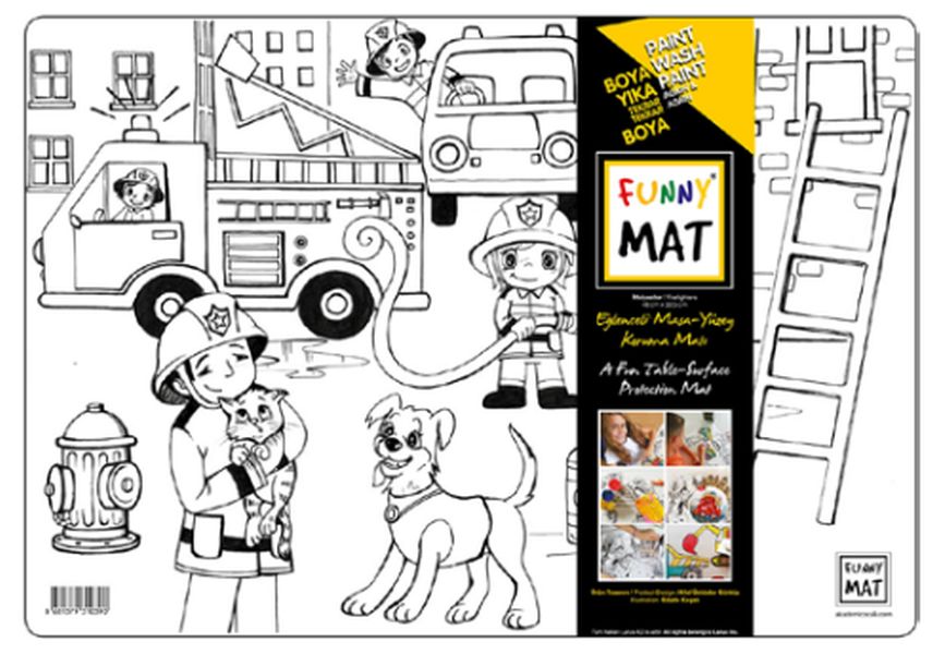 Funny Mat- İtfaiyeler - 33,5x48cm Funny Mat- İtfaiyeler - 33,5x48cm