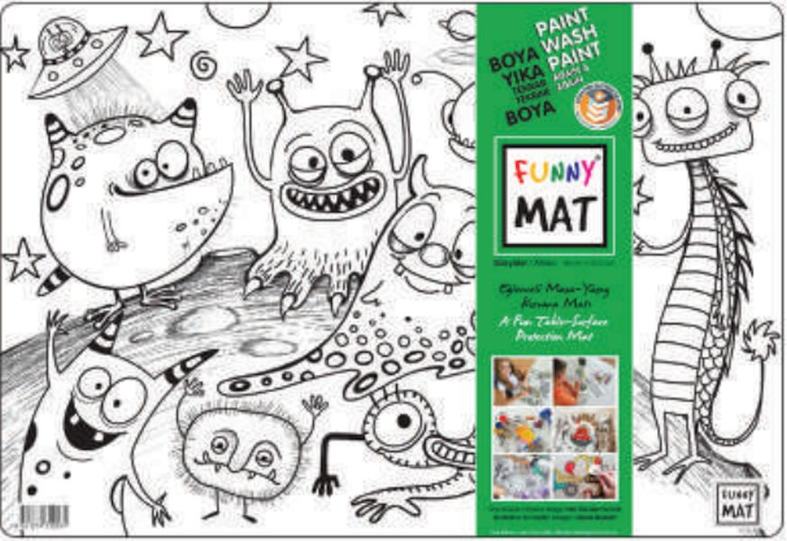 Funny Mat - Uzaylılar 33,5x48cm Funny Mat - Uzaylılar 33,5x48cm
