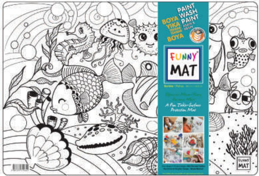 Funny Mat - Balıklar 33,5x48cm Funny Mat - Balıklar 33,5x48cm