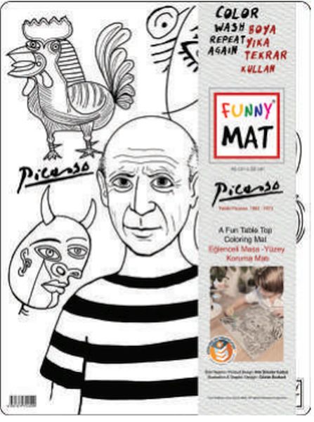 Funny Mat - Pablo Pıcasso 30 X 40 Cm Funny Mat - Pablo Pıcasso 30 X 40 Cm