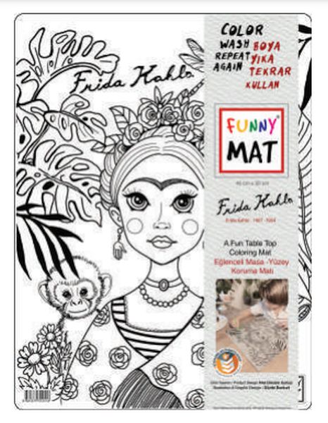 Funny Mat - Frıda Kahlo 30 X 40 Cm Funny Mat - Frıda Kahlo 30 X 40 Cm