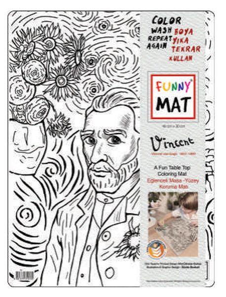 Funny Mat - Vıncent Van Gogh 30 X 40 Cm Funny Mat - Vıncent Van Gogh 30 X 40 Cm