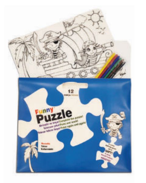 Funny Mat Puzzle - Korsan Adası 30x40cm Funny Mat Puzzle - Korsan Adası 30x40cm