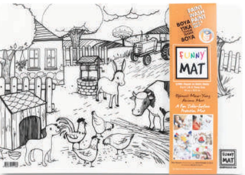 Funny Mat - Çiftlik Ve Derin Deniz 33,5 x 48 cm Funny Mat - Çiftlik Ve Derin Deniz 33,5 x 48 cm