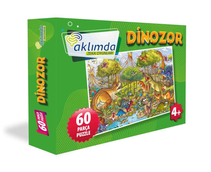60 Parça Puzzle Dinozor 60 Parça Puzzle Dinozor