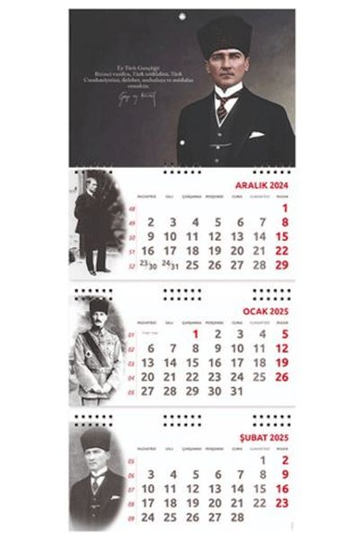 Atatürk Gemici Duvar Takvimi - Gazi 2025 Atatürk Gemici Duvar Takvimi - Gazi 2025