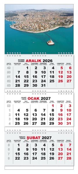 2027 Gemici Duvar Takvimi - Üsküdar