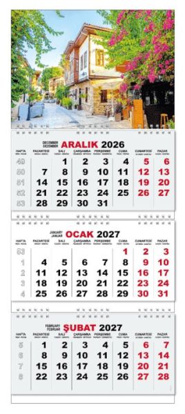 2027 Gemici Duvar Takvimi - Antalya Kaleiçi