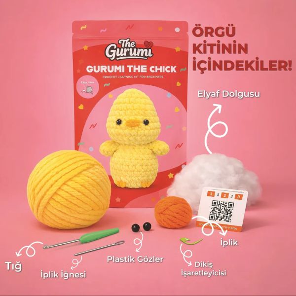 The Gurumi Civciv Örgü Öğrenme Kiti (TG002) The Gurumi Civciv Örgü Öğrenme Kiti (TG002)