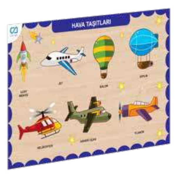 Ahşap Hava Taşıtları Eğitici Set Ahşap Hava Taşıtları Eğitici Set