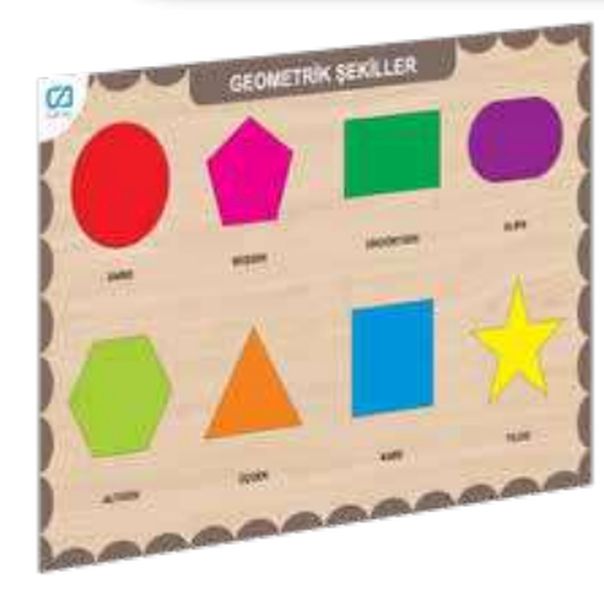 Ahşap Geometrik Şekiller Eğitici Set Ahşap Geometrik Şekiller Eğitici Set