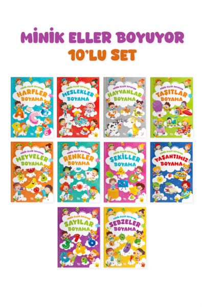 Minik Eller Boyuyor – 10 Kitaplık Set (Örnek Resimli) Minik Eller Boyuyor – 10 Kitaplık Set (Örnek Resimli)