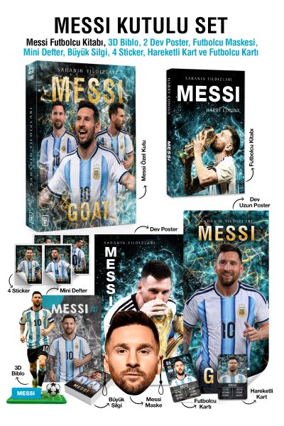 Messi Özel Kutulu Set – Sahanın Yıldızları Messi Özel Kutulu Set – Sahanın Yıldızları