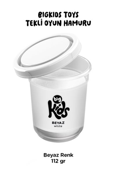 Bigkids Toys / Beyaz - 12'li Oyun Hamuru (112 Gr) Bigkids Toys / Beyaz - 12'li Oyun Hamuru (112 Gr)