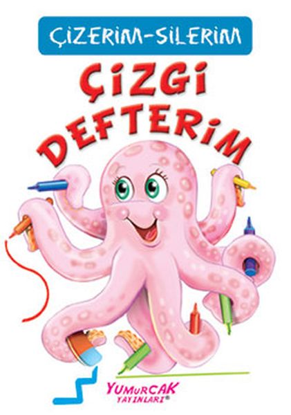 Çizgi Defterim (Çizerim-Silerim) - Kalem Hediyeli Çizgi Defterim (Çizerim-Silerim) - Kalem Hediyeli