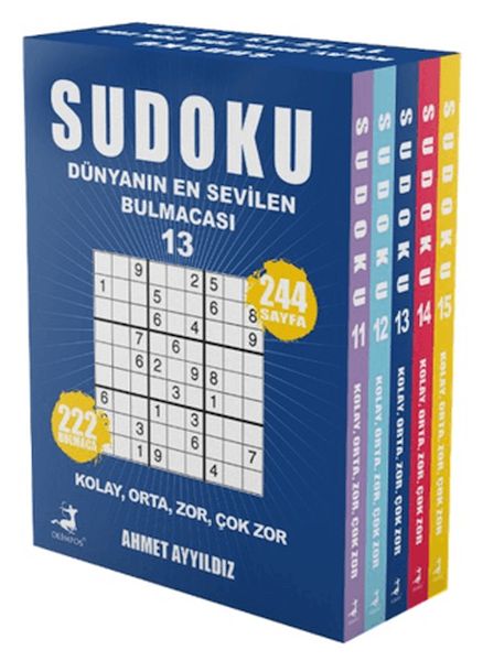 Sudoku Dünyanın En Sevilen Bulmacası 5 Kitap Set Sudoku Dünyanın En Sevilen Bulmacası 5 Kitap Set