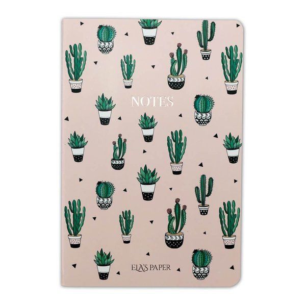 Kaktüs Pembe Notebook - Defter Kaktüs Pembe Notebook - Defter