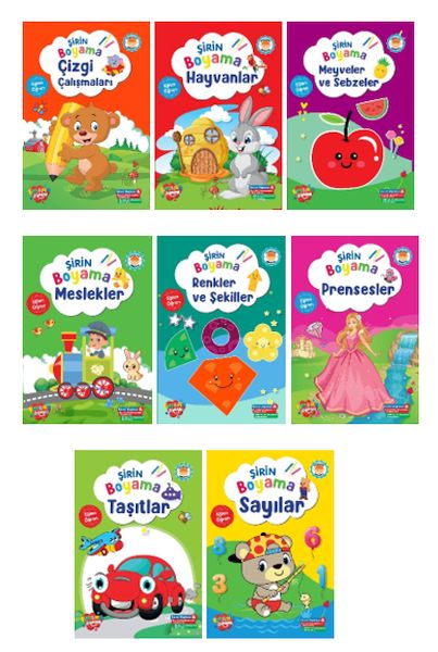 Şirin Boyama Serisi 8 Çeşit (160 Kitap) Şirin Boyama Serisi 8 Çeşit (160 Kitap)