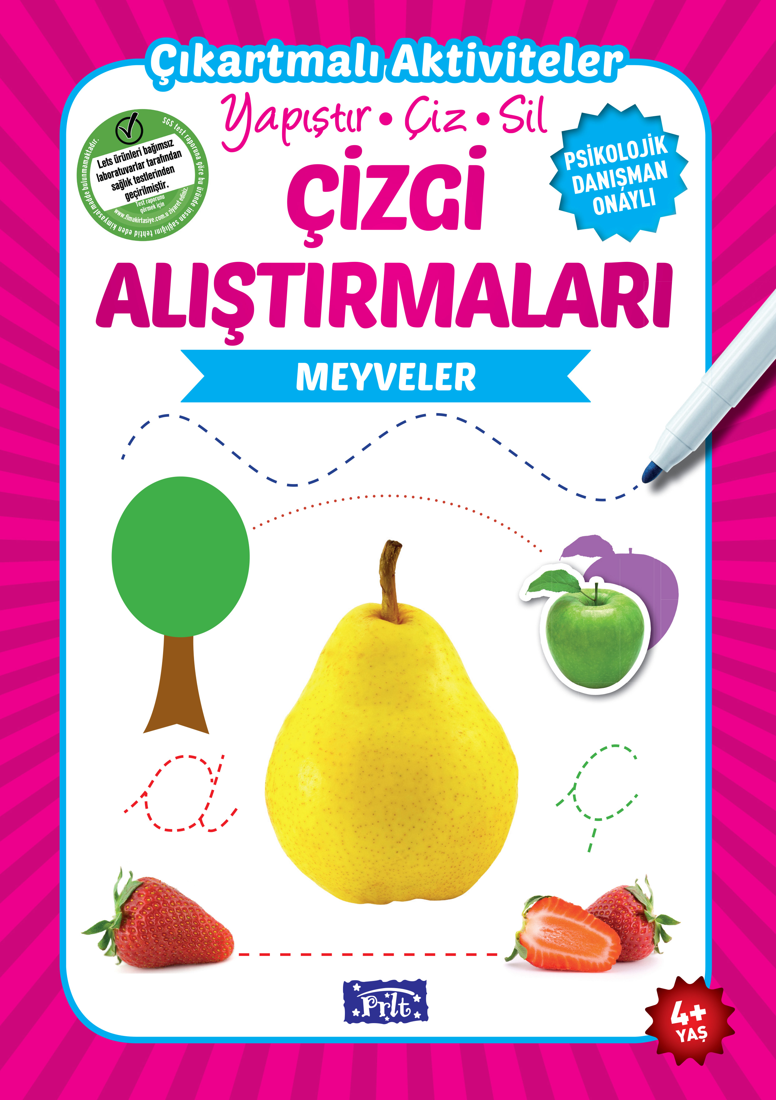 Meyveler - Çizgi Alıştırmaları Meyveler - Çizgi Alıştırmaları