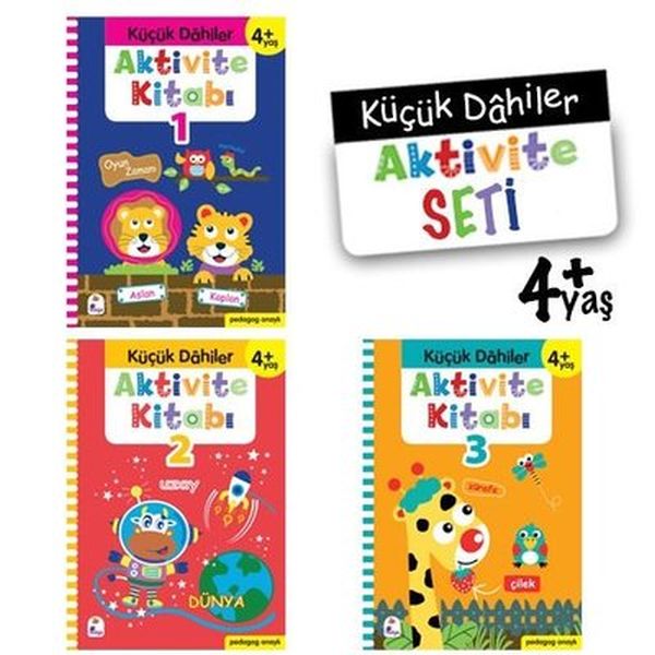 Küçük Dahiler Aktivite Seti 4+ Yaş - 3 Kitap Takım Küçük Dahiler Aktivite Seti 4+ Yaş - 3 Kitap Takım