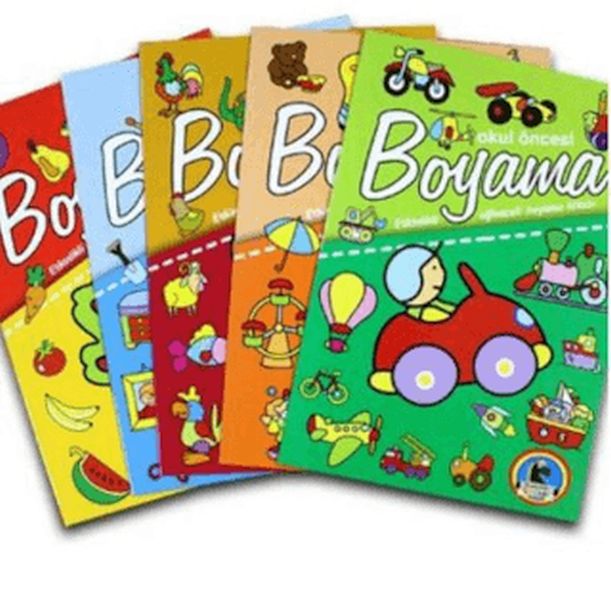 Okul Öncesi Boyama - Etkinlikli Eğlenceli Dev Boyama Kitabı (5 Kitap Takım) Okul Öncesi Boyama - Etkinlikli Eğlenceli Dev Boyama Kitabı (5 Kitap Takım)