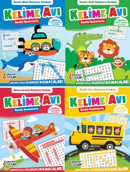 Kelime Avı - Bulmaca Kitabım - 4'lü Seri Kelime Avı - Bulmaca Kitabım - 4'lü Seri