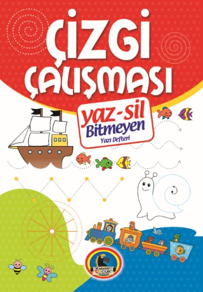 Yaz-Sil Çizgi Çalışması Bitmeyen Yazı Defteri+Tahta Kalm Yaz-Sil Çizgi Çalışması Bitmeyen Yazı Defteri+Tahta Kalm