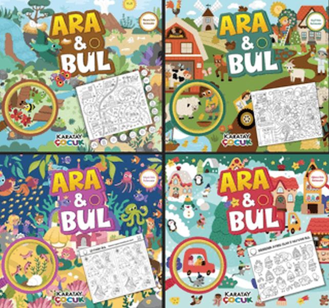 Ara ve Bul / Gizli Resimleri Bul-4'lü Seri (Macera-Keşif-Sürpriz-Eğlence Dolu Bulmacalar) Ara ve Bul / Gizli Resimleri Bul-4'lü Seri (Macera-Keşif-Sürpriz-Eğlence Dolu Bulmacalar)