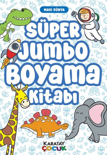Süper Jumbo Boyama Kitabı - Mavi Dünya Süper Jumbo Boyama Kitabı - Mavi Dünya