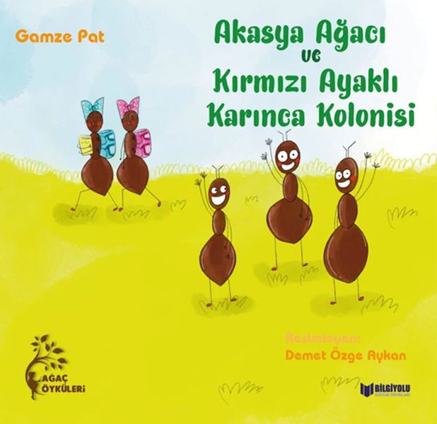 Akasya Ağacı Ve Kırmızı Ayaklı Karınca Kolonisi Akasya Ağacı Ve Kırmızı Ayaklı Karınca Kolonisi