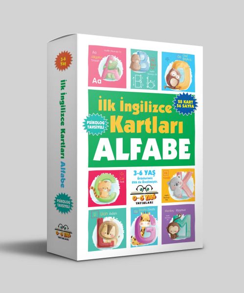 İlk İngilizce Kartları - Alfabe (3-6 Yaş) İlk İngilizce Kartları - Alfabe (3-6 Yaş)