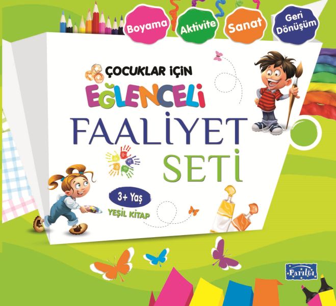Eğlenceli Faaliyet Seti - Yeşil Kitap - 3+ Yaş Eğlenceli Faaliyet Seti - Yeşil Kitap - 3+ Yaş