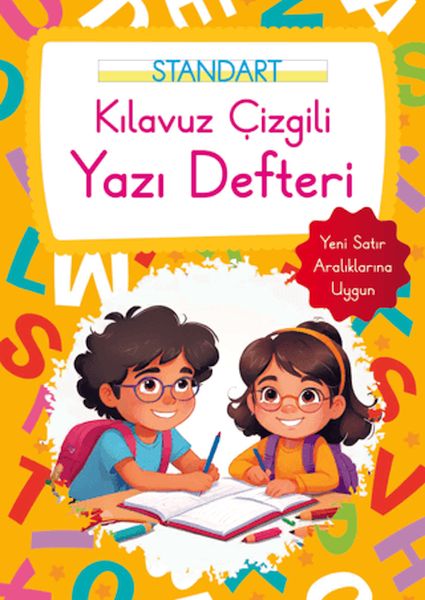 Kılavuz Çizgili Yazı Defteri Büyük Boy - Turuncu Kılavuz Çizgili Yazı Defteri Büyük Boy - Turuncu