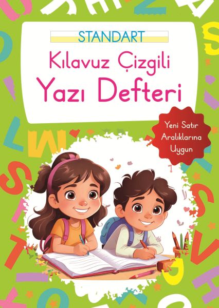 Kılavuz Çizgili Yazı Defteri Büyük Boy - Yeşil Kılavuz Çizgili Yazı Defteri Büyük Boy - Yeşil