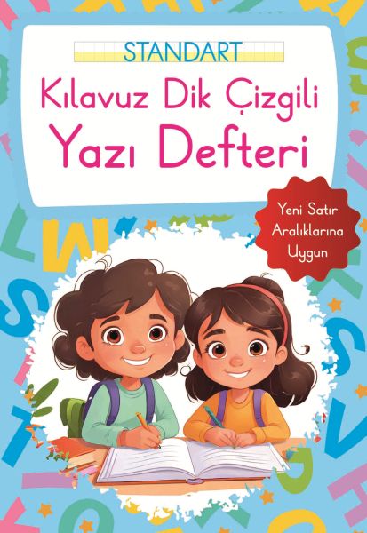 Kılavuz Dik Çizgili Yazı Defteri Küçük Boy - Mavi Kılavuz Dik Çizgili Yazı Defteri Küçük Boy - Mavi