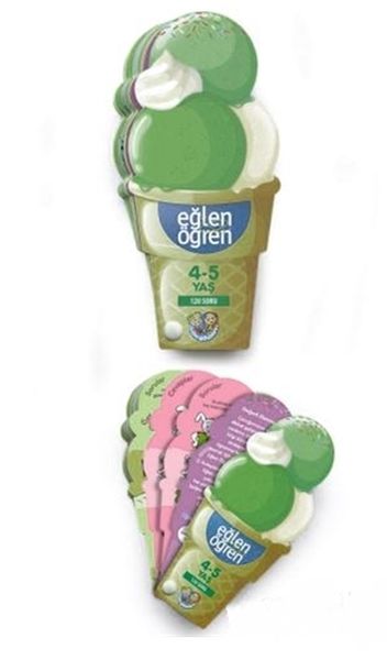 Eğlen Öğren Ice Cream - 120 Soru (4-5 Yaş) Eğlen Öğren Ice Cream - 120 Soru (4-5 Yaş)
