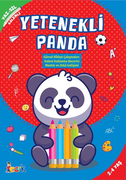 Yetenekli Panda - Yaz-Sil-Kalemli Yetenekli Panda - Yaz-Sil-Kalemli