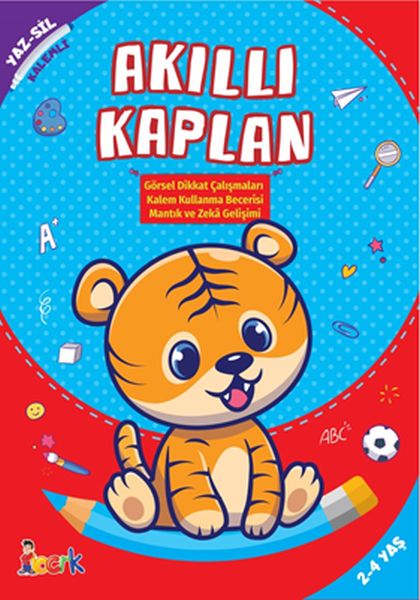 Akıllı Kaplan - Yaz-Sil-Kalemli Akıllı Kaplan - Yaz-Sil-Kalemli